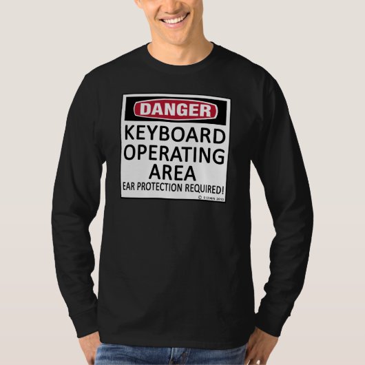 Toetsenbord besturingssysteem t-shirt (Voorkant)
