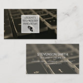 Toetsenbord | Beveiligingscamerapictogram Visitekaartje (Voorkant / Achterkant)