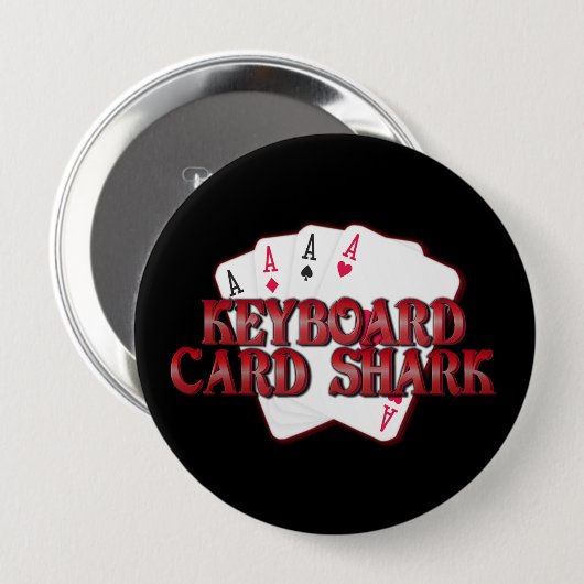 Toetsenbord Card Shark Knop Ronde Button 4,0 Cm (Voorkant /achterkant)