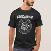 Toetsenbord Cat Punk Rock Shirt (Voorkant)