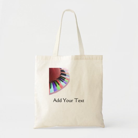 Toetsenbord Chaos Bright op wit Tote Bag (Voorkant)