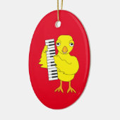 Toetsenbord Chick Tekst Keramisch Ornament (Links)