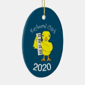 Toetsenbord Chick Tekst Keramisch Ornament (Rechts)