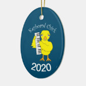Toetsenbord Chick Tekst Keramisch Ornament (Links)