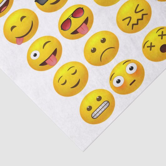 Toetsenbord Emojis Tissuepapier (Detail)