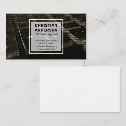 Toetsenbord en code visitekaartje (Voorkant / Achterkant)