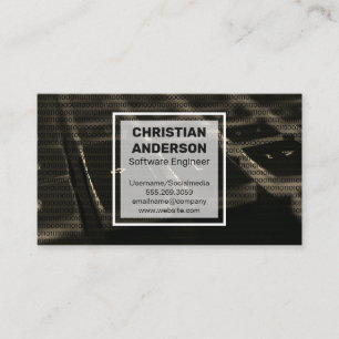 Toetsenbord en code visitekaartje