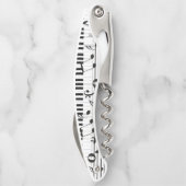 Toetsenbord en opmerkingen kurkentrekker (Achterkant)