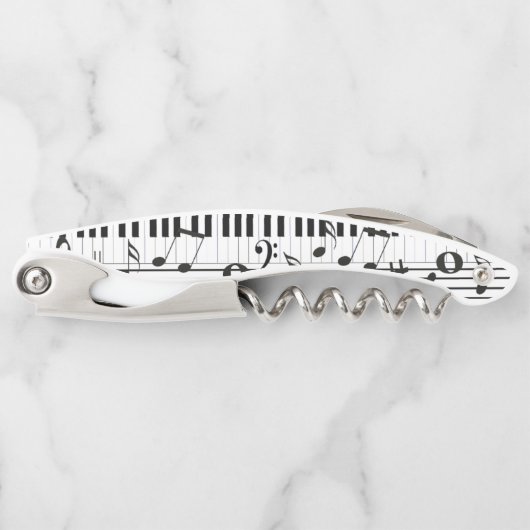 Toetsenbord en opmerkingen kurkentrekker (Voorkant)