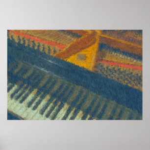 Toetsenbord en pennen 3 Impressionist Poster