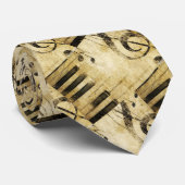 Toetsenbord- en reinigingssymbool op een stropdas (Opgerold)