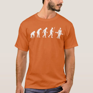 Toetsenbord Evolutie Hobby Sport Toetsenbordspeler T-shirt