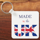 Toetsenbord - Gemaakt in het Verenigd Koninkrijk Sleutelhanger (Voorkant)