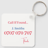 Toetsenbord - Gemaakt in het Verenigd Koninkrijk Sleutelhanger (Achterkant)