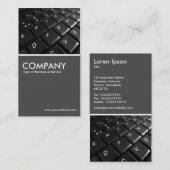 Toetsenbord II - 70-pc grijs Visitekaartje (Voorkant / Achterkant)