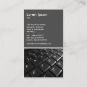 Toetsenbord II - 70-pc grijs Visitekaartje (Achterkant)