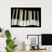 Toetsenbord in beweging poster (Thuiskantoor)