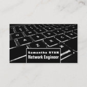 Toetsenbord, informatietechnologie, computer visitekaartje (Voorkant)