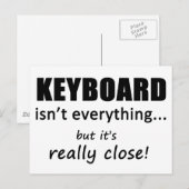 Toetsenbord is niet alles briefkaart (Voorkant / Achterkant)