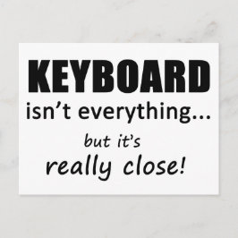 Toetsenbord is niet alles briefkaart