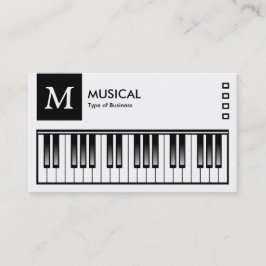 Toetsenbord - Logo en paneel v2 - zwart Visitekaartje