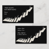 Toetsenbord - Muziek Visitekaartje (Voorkant / Achterkant)