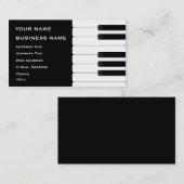 Toetsenbord - Muziek Visitekaartje (Voorkant / Achterkant)