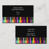 Toetsenbord - Muziek Visitekaartje (Voorkant / Achterkant)