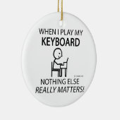 Toetsenbord niets anders keramisch ornament (Rechts)