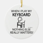 Toetsenbord niets anders keramisch ornament (Voorkant)