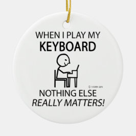 Toetsenbord niets anders keramisch ornament