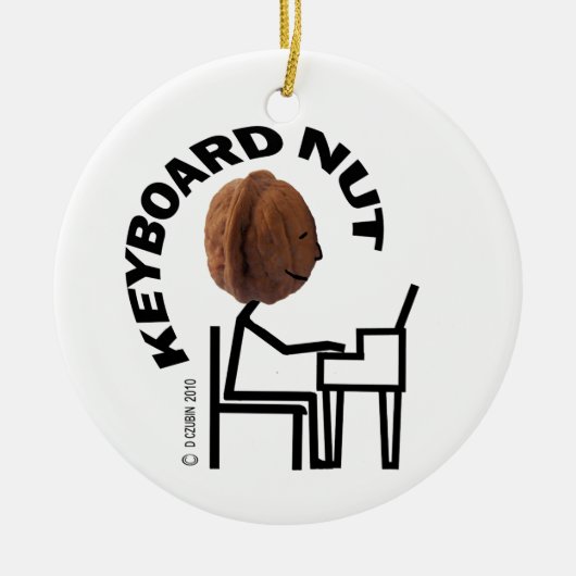 Toetsenbord nut keramisch ornament (Voorkant)