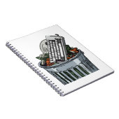 Toetsenbord op afvalbak notitieboek (Rechterzijde)