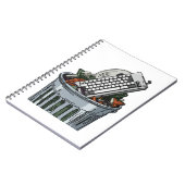 Toetsenbord op afvalbak notitieboek (Linkerzijde)