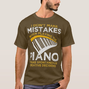 Toetsenbord Pianist geeft muziekmuzikant Piano T-shirt