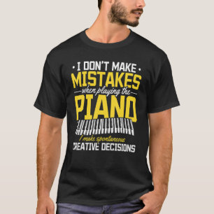 Toetsenbord Pianist Muziek Muzikant Piano 2 T-shirt
