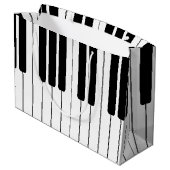 Toetsenbord Piano Organ Large Gift Bag Groot Cadeauzakje (Achterkant Gekanteld)