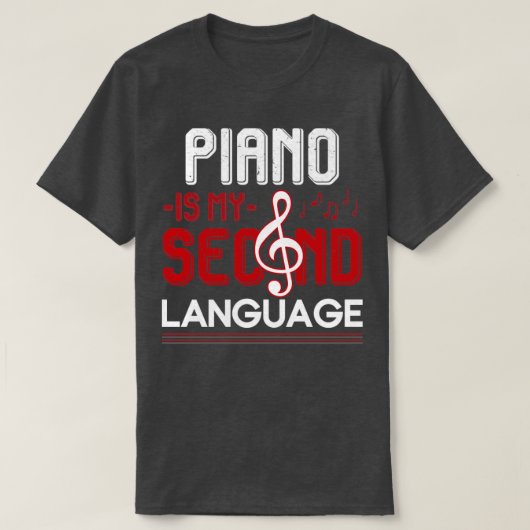 Toetsenbord Piano Player Gift Piano T-shirt (Design voorkant)