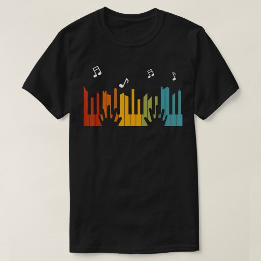 Toetsenbord Piano Player Gift Piano T-shirt (Design voorkant)