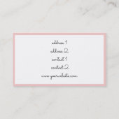 Toetsenbord Pianomuziek Bloemdecoratie Visitekaartje (Achterkant)