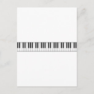 Toetsenbord/pianotoetsen: Briefkaart