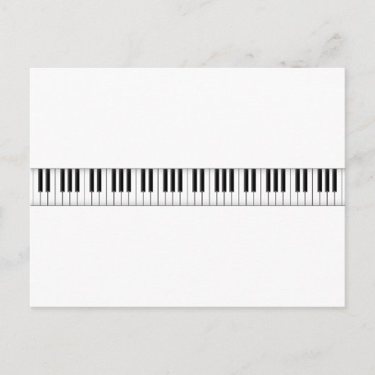 Toetsenbord/pianotoetsen: Briefkaart (Voorkant)