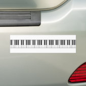Toetsenbord/pianotoetsen: Bumpersticker (Op auto)