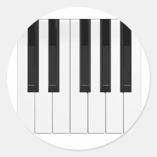 Toetsenbord/pianotoetsen: Ronde Sticker