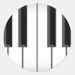 Toetsenbord/pianotoetsen: Ronde Sticker
