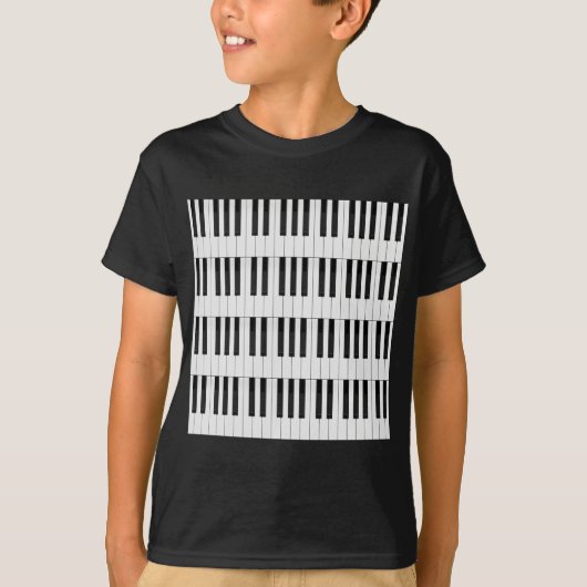 Toetsenbord/pianotoetsen T-shirt (Voorkant)
