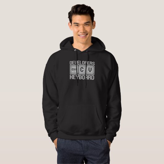 Toetsenbord Programmeur Codeerder Game Computer On Hoodie (Voorkant volledig)