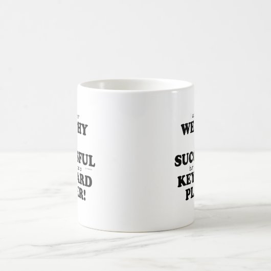 Toetsenbord rijk en geslaagd koffiemok (Center)