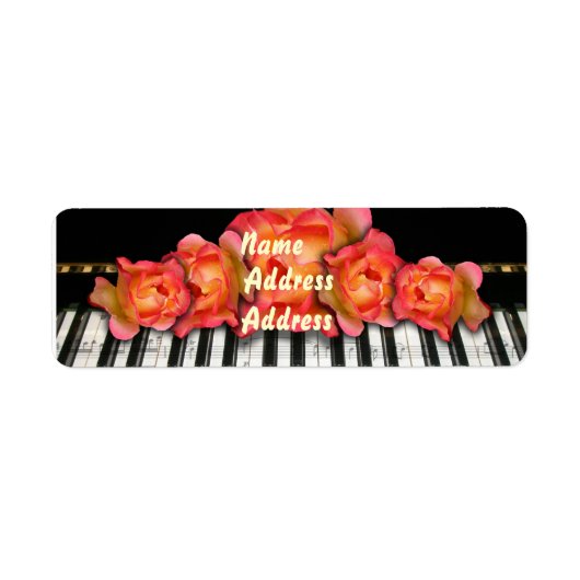 Toetsenbord Rozen Piano Label (Voorkant)