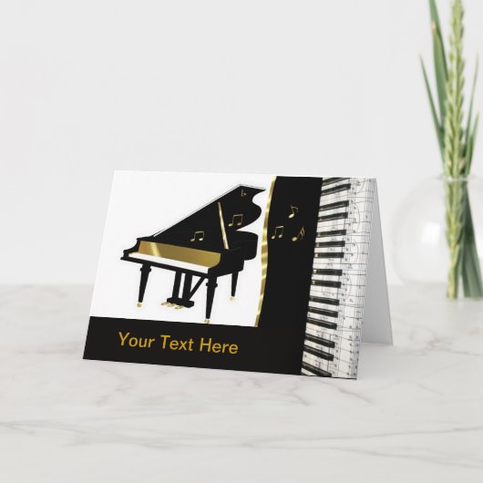 Toetsenbord van de Uitnodiging van de piano het (Voorkant)